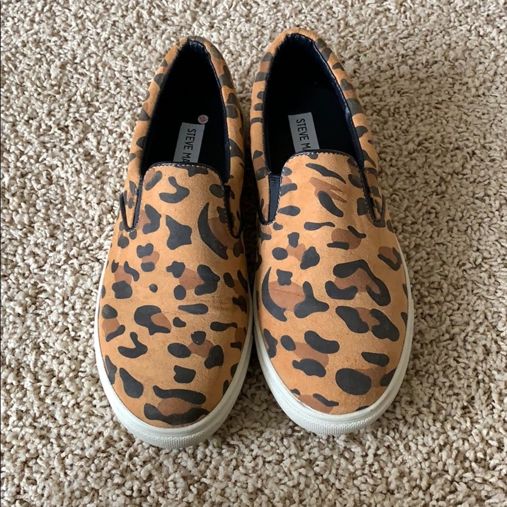 Steve Madden leopard sneakers